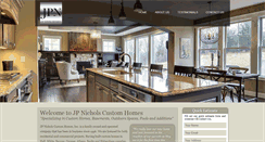 Desktop Screenshot of jpnicholscustomhomes.com